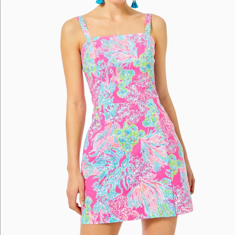 Lilly Pulitzer Pink and Blue Floral Dress
